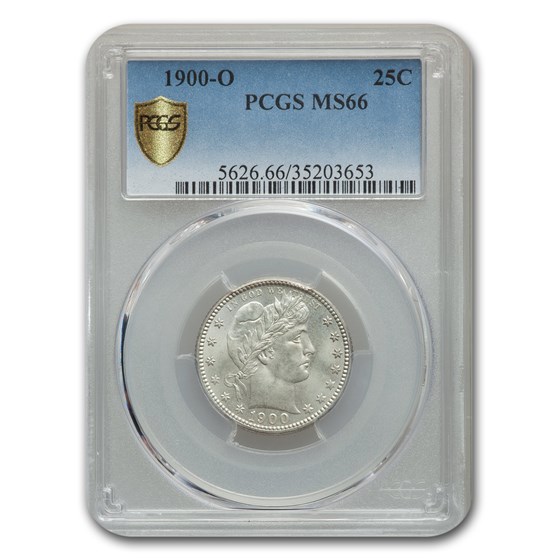 1900-O Barber Quarter MS-66 PCGS 1900-O Barber Quarter MS-66 PCGS