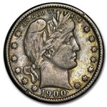 1900-O Barber Quarter VF