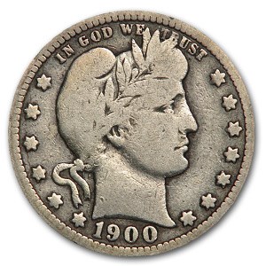 1900-O Barber Quarter VG 1900-O Barber Quarter VG
