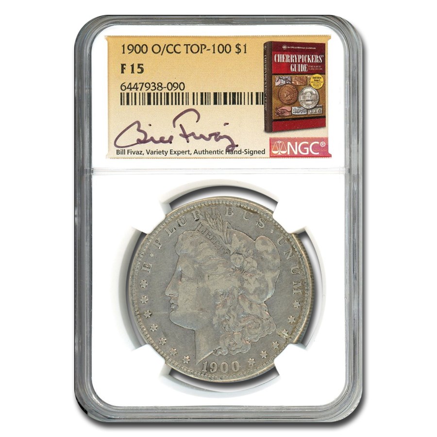 1900-O/CC Morgan Dollar Fine-15 NGC (Fivaz Label)