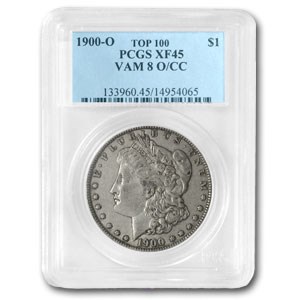 1900-O/CC XF-45 PCGS (VAM-8, O over CC, Top-100) 1900-O/CC XF-45 PCGS (VAM-8, O over CC, Top-100)