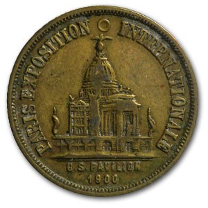 1900 Paris International Exposition US Exhibit Brass Token 1900 Paris International Exposition US Exhibit Brass Token