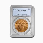 1900-S $20 Liberty Gold Double Eagle AU-55 PCGS