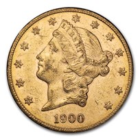 1900-S $20 Liberty Gold Double Eagle AU