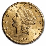 1900-S $20 Liberty Gold Double Eagle BU