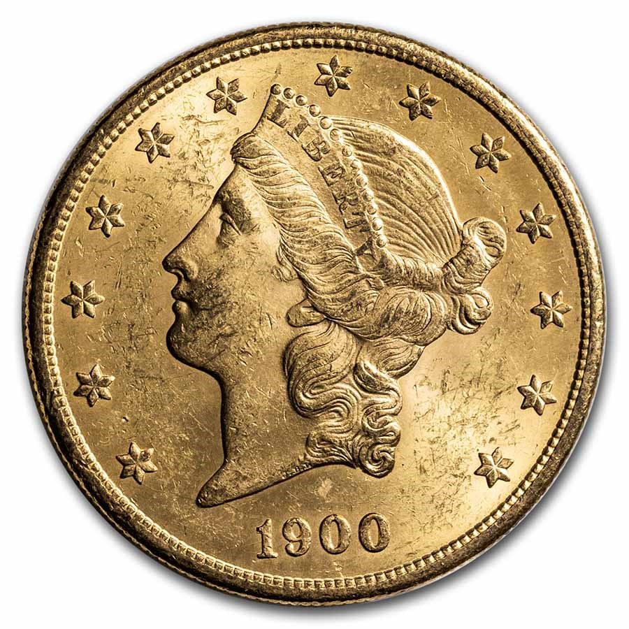 1900-S $20 Liberty Gold Double Eagle BU