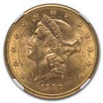 1900-S $20 Liberty Gold Double Eagle MS-62 NGC