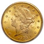 1900-S $20 Liberty Gold Double Eagle MS-62 PCGS