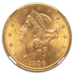 1900-S $20 Liberty Gold Double Eagle MS-63 NGC CAC