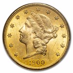 1900-S $20 Liberty Gold Double Eagle MS-64 PCGS