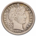 1900-S Barber Dime Fine
