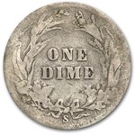 1900-S Barber Dime Good/VG