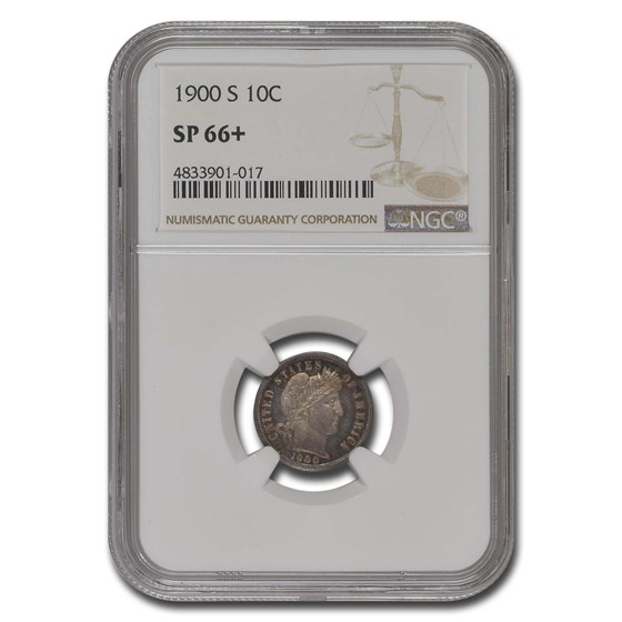 1900-S Barber Dime SP-66+ NGC 1900-S Barber Dime SP-66+ NGC