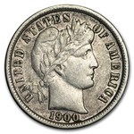 1900-S Barber Dime VF