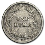 1900-S Barber Dime VF