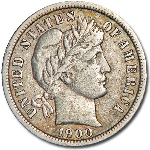 1900-S Barber Dime XF 1900-S Barber Dime XF