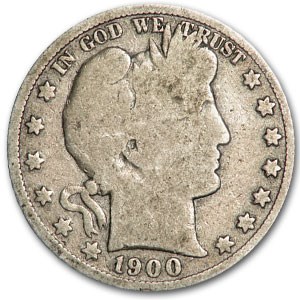 1900-S Barber Half Dollar Good 1900-S Barber Half Dollar Good