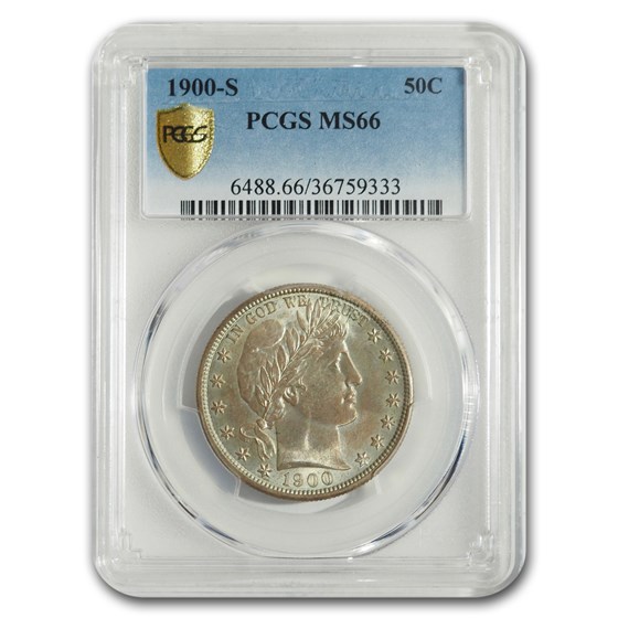 1900-S Barber Half Dollar MS-66 PCGS 1900-S Barber Half Dollar MS-66 PCGS