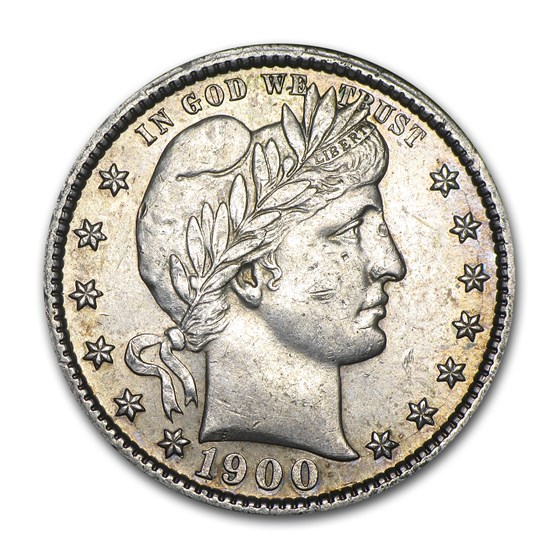 1900-S Barber Quarter AU 1900-S Barber Quarter AU