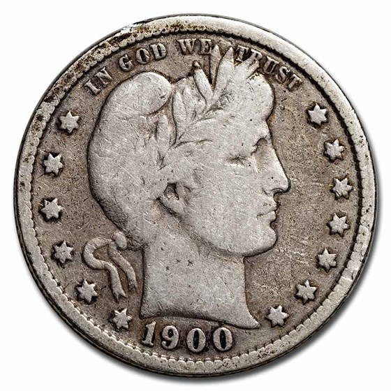 1900-S Barber Quarter VG 1900-S Barber Quarter VG