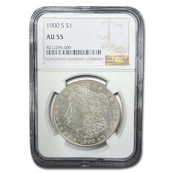 1900-S Morgan Dollar AU-55 NGC 1900-S Morgan Dollar AU-55 NGC