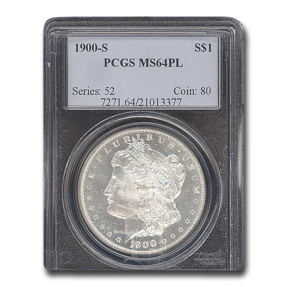 1900-S Morgan Dollar MS-64 PL PCGS 1900-S Morgan Dollar MS-64 PL PCGS
