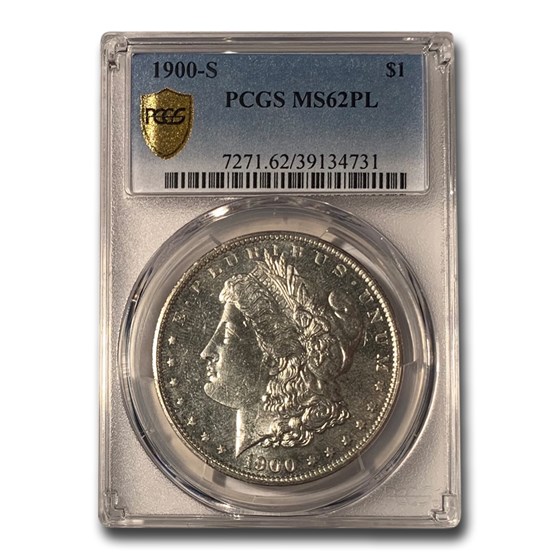 1900-S Morgan Dollar PL MS-62 PCGS 1900-S Morgan Dollar PL MS-62 PCGS