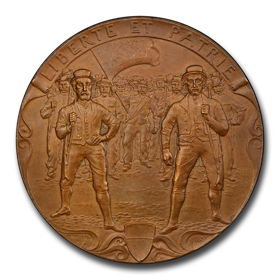 1900 Switzerland Bronzed Medal MS-65 PCGS (Lausanne) 1900 Switzerland Bronzed Medal MS-65 PCGS (Lausanne)