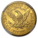 1901/0-S $5 Liberty Gold Half Eagle MS-62 NGC