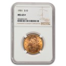 1901 $10 Liberty Eagle MS-65+ NGC