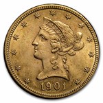 1901 $10 Liberty Gold Eagle BU