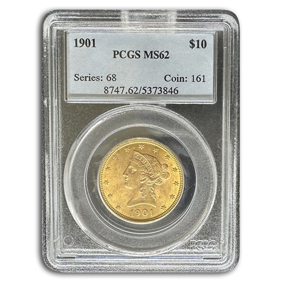 1901 $10 Liberty Gold Eagle MS-62 PCGS 1901 $10 Liberty Gold Eagle MS-62 PCGS