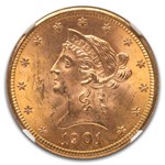 1901 $10 Liberty Gold Eagle MS-64+ NGC
