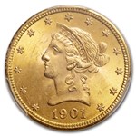 1901 $10 Liberty Gold Eagle MS-64 PCGS