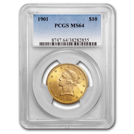 1901 $10 Liberty Gold Eagle MS-64 PCGS 1901 $10 Liberty Gold Eagle MS-64 PCGS