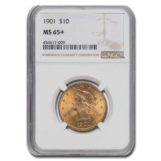 1901 $10 Liberty Gold Eagle MS-65+ NGC 1901 $10 Liberty Gold Eagle MS-65+ NGC