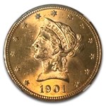 1901 $10 Liberty Gold Eagle MS-65 NGC