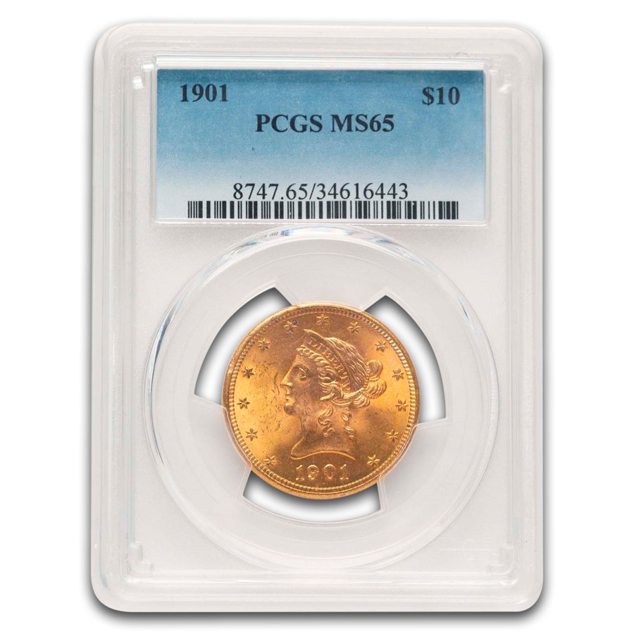 1901 $10 Liberty Gold Eagle MS-65 PCGS