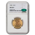 1901 $10 Liberty Gold Eagle MS-66+ NGC CAC