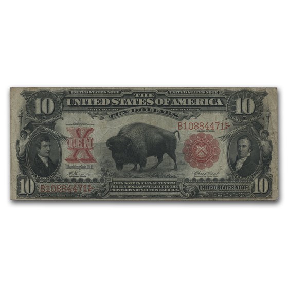 1901 $10 U.S. Note Lewis & Clark/Bison Fine (Fr#118) 1901 $10 U.S. Note Lewis & Clark/Bison Fine (Fr#118)
