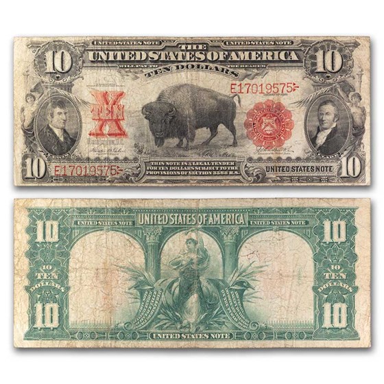 1901 $10 U.S. Note Lewis & Clark/Bison Fine (Fr#120) 1901 $10 U.S. Note Lewis & Clark/Bison Fine (Fr#120)