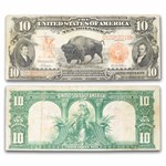 1901 $10 U.S. Note Lewis & Clark/Bison Very Fine (Fr#118)