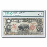 1901 $10 U.S. Note Lewis & Clark/Bison VF-20 PMG (Fr#114)