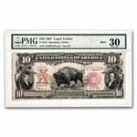 1901 $10 U.S. Note Lewis & Clark/Bison VF-30 PMG (Fr#122M) Mule