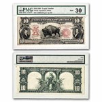 1901 $10 U.S. Note Lewis & Clark/Bison VF-30 PMG (Fr#122M) Mule