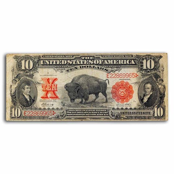 1901 $10 U.S. Note Lewis & Clark/Bison VF (Fr#121) 1901 $10 U.S. Note Lewis & Clark/Bison VF (Fr#121)