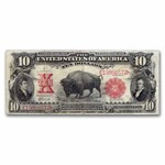 1901 $10 U.S. Note Lewis & Clark/Bison VF+ (Fr#121)