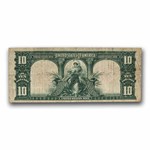 1901 $10 U.S. Note Lewis & Clark/Bison VF (Fr#122, Details)
