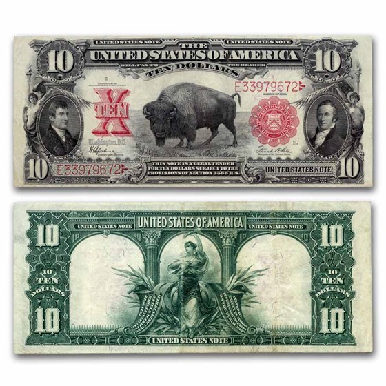 1901 $10 U.S. Note Lewis & Clark/Bison XF (Fr#122) 1901 $10 U.S. Note Lewis & Clark/Bison XF (Fr#122)