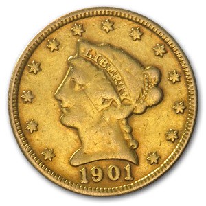 1901 $2.50 Liberty Gold Quarter Eagle (Jewelry Coin) 1901 $2.50 Liberty Gold Quarter Eagle (Jewelry Coin)